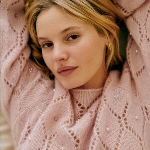 Sézane Soft Pink Knit Sweater